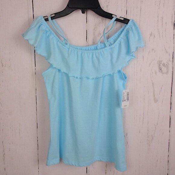 🎯5/$30 NWT Children's Place Girls Off-Shoulder  Top Blouse Cold Shoulder XL - Picture 1 of 6